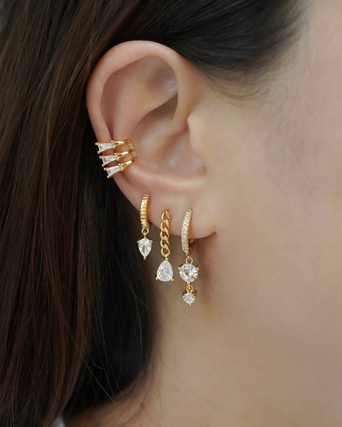 layer on the hexad's best selling ear cuffs with our newly launched royale set of three earrings to create an on-trend stack for perfect parties or special occasions