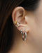 mix and match gold and silver with this interesting geology inspired ear cuffs duo for a modern layered look