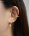 no-piercing gold ear cuff like an angel wing by thehexad jewelry