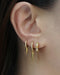 versatile and chic ear party set of three designed for the adventurous fashionista who loves layering earrings