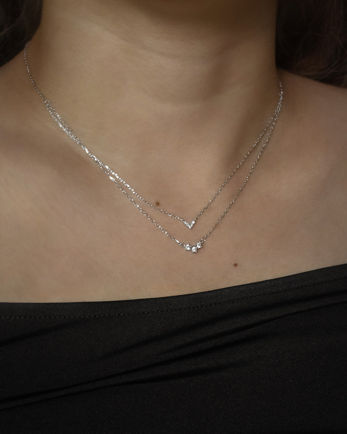 Silver Necklace, Silver Chain Necklace, Layering Necklace, Dainty Necklace,  Delicate Necklace, Gift for Her, Made From Sterling Silver 925. 